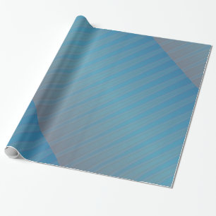 Papel De Regalo Blue Purple Stripe Modern Geometric Abstract