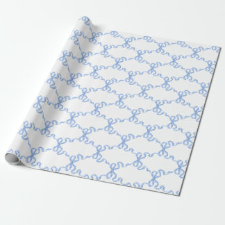 Papel De Regalo Blue Ribbon Trellis
