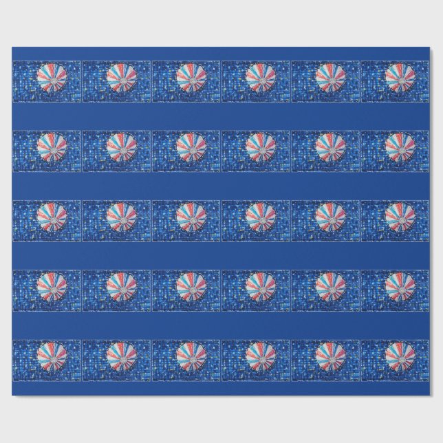Papel De Regalo Blue Sky Hot Air Balloon (Superficie plana)