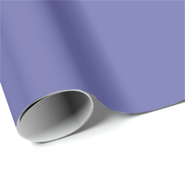 Papel De Regalo Blue Violet Solid Color (Esquina del rollo)
