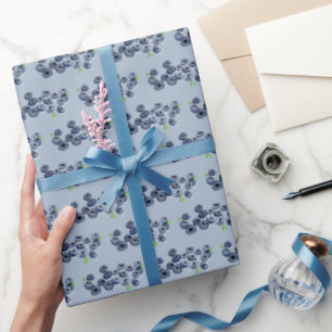 Papel De Regalo Blueberry Berry Sweet Birthday Party Fruto de vera