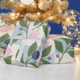 Papel De Regalo Blueberry Meadow Bloom Gift Wrap