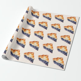 Papel De Regalo Blueberry Pie