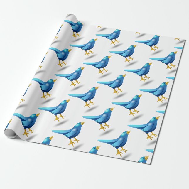 Papel De Regalo Bluebird (Desenrollado)
