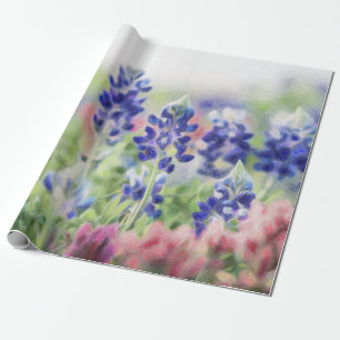 Papel De Regalo Bluebonnets en colores pastel