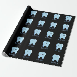 Papel De Regalo Bluetooth divertido técnico diente azul chiste Fon