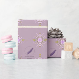 Papel De Regalo Blumen mauve Mel Mae Schmidt Stationery
