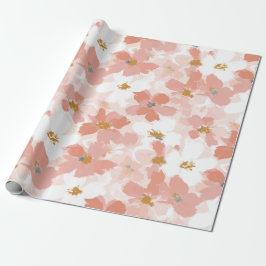 Papel De Regalo Blush Bloom Spring Wrapping Paper