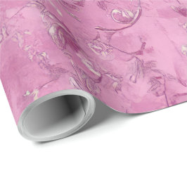 Papel De Regalo Blush Rosa Chinoiserie Decoupage
