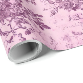 Papel De Regalo Blush Rosa Chinoiserie Decoupage
