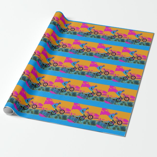 Papel De Regalo BMX Trickster - BMX Trick Bike (Desenrollado)