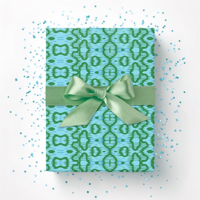 Papel De Regalo Boa Ripple in Green and Aqua (Subido por el creador)