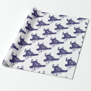 Papel De Regalo Boarder de nieve