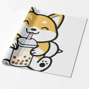 Papel De Regalo Boba Corgi, Corgi Boba, Boba Shiba, Shiba, Corgi,