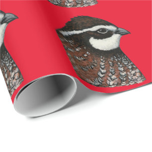 Papel De Regalo Bobwhite Quail Head