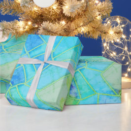 Papel De Regalo Boceto de tiza verde de mandala