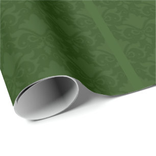 Papel De Regalo Bocos de damasco verdes