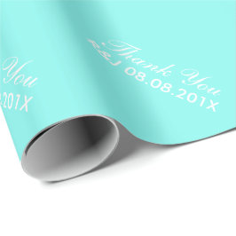 Papel De Regalo boda azul turquesa azul de huevo de robin
