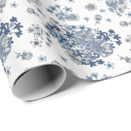 Papel De Regalo Boda con Patrón Toile-De-Jouy