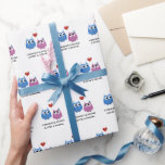 Papel De Regalo Boda Corte Owl Pareja Novia Groom Nombre<br><div class="desc">Personaliza tu regalo boda a la pareja feliz con este lindo papel de envolver búho! También es perfecto para una ducha de novia o una fiesta de compromiso. Personaliza con el nombre de la novia y el nombre del novio.</div>