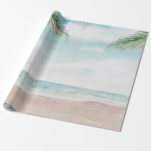 Papel De Regalo Boda de la Brisa Insular Pintada