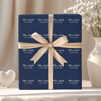 Papel De Regalo Boda de Novia Personalizada