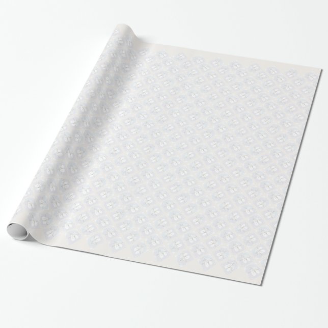 Papel De Regalo Boda en Novia de Nieve y Groom (Desenrollado)