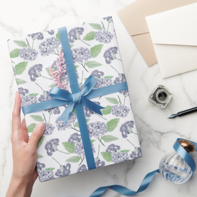 Papel De Regalo boda lindo fiesta de jardín Hydrangea (Regalar)