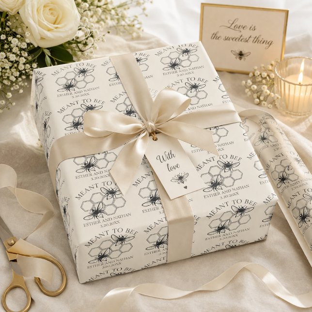 Papel De Regalo Boda Meant to Bee (Subido por el creador)