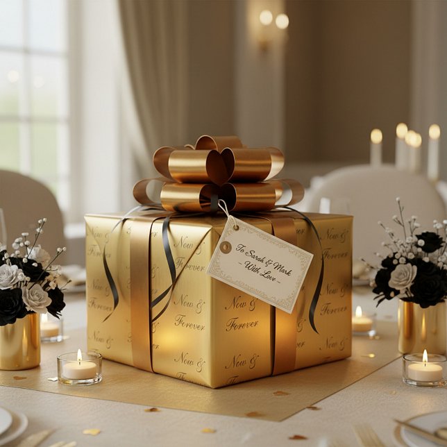 Papel De Regalo Boda Now & Forever  (Subido por el creador)