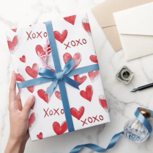 Papel De Regalo Boda Romantic Love Heart XOXO