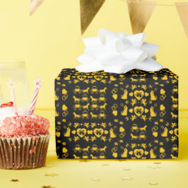 Papel De Regalo Boda Romántico De Caballos Y Carros