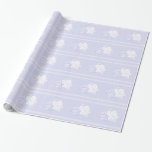 Papel De Regalo Boda rosa blanco de la serenidad azul vintage<br><div class="desc">El texto está en blanco y es completamente personalizable (rellene sus datos en los puntos de la derecha bajo los detalles del producto). Este diseño es ideal para un boda de inspiración rústica o romántica con temática vintage. Puede cambiar o modificar la imagen, el texto, el tipo de letra y...</div>