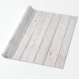 Papel De Regalo Boda Shabby Chic White Wood