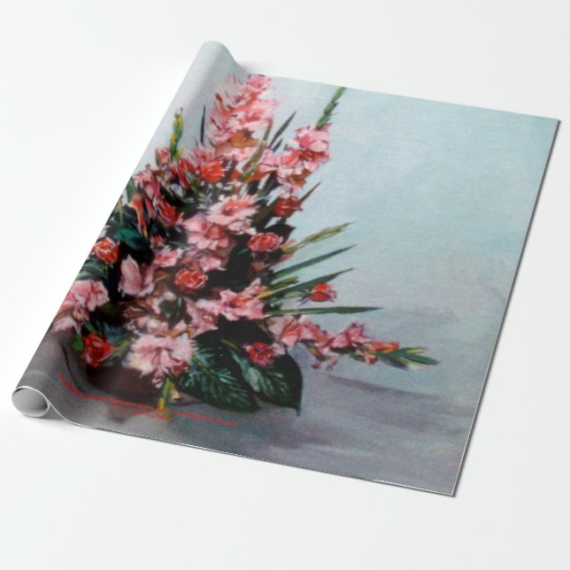 Papel De Regalo Bodegón de flores/Still life of flowers (Desenrollado)