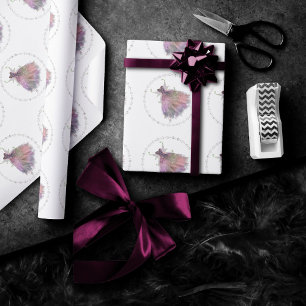 Papel De Regalo Bohemian Fairy Ball Gown   Muted Ombre Wine Sheen