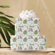 Boho Bebé Elefante, Mono, León Patrón de Golf para