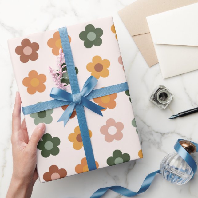 Papel De Regalo Boho bloquea la floral (Regalar)