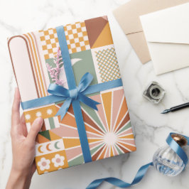 Papel De Regalo Boho bloquea la floral