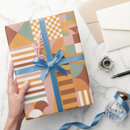 Papel De Regalo Boho bloquea la floral