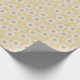 Papel De Regalo Boho Daisy Yellow Floral Baby Shower