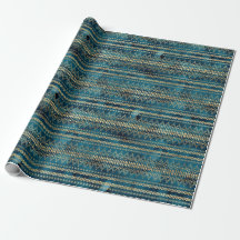 Boho de oro azul verde azulado
