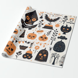 Papel De Regalo Boho Halloween lindo Fiesta Embellish