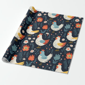 Papel De Regalo Boho Holiday Holiday Chicken Matte