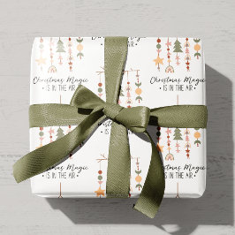 Papel De Regalo Boho Navidades Festividad Mágica
