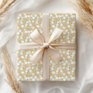 Papel De Regalo Boho Pastel Floral Femenino Retro