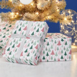 Papel De Regalo Boho Pink Green Christmas Tree Holiday<br><div class="desc">Un divertido diseño de árbol de Navidad rosa y verde boho en este papel de envoltura de vacaciones.</div>