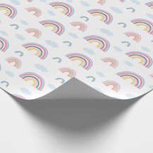 Boho Rainbows Bonito azul rosado