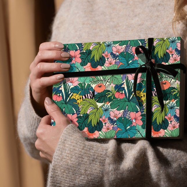 Papel De Regalo Boho Tropical Botanical (Subido por el creador)