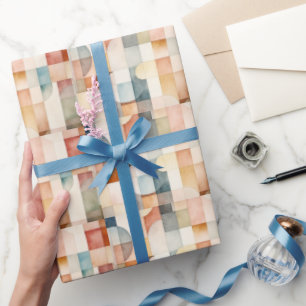 Papel De Regalo Boho Watercolor Resumen Arte